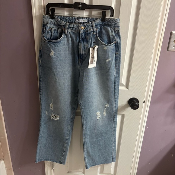 NWT Zara Z1975 High-Rise Straight Jeans - Picture 3 of 8